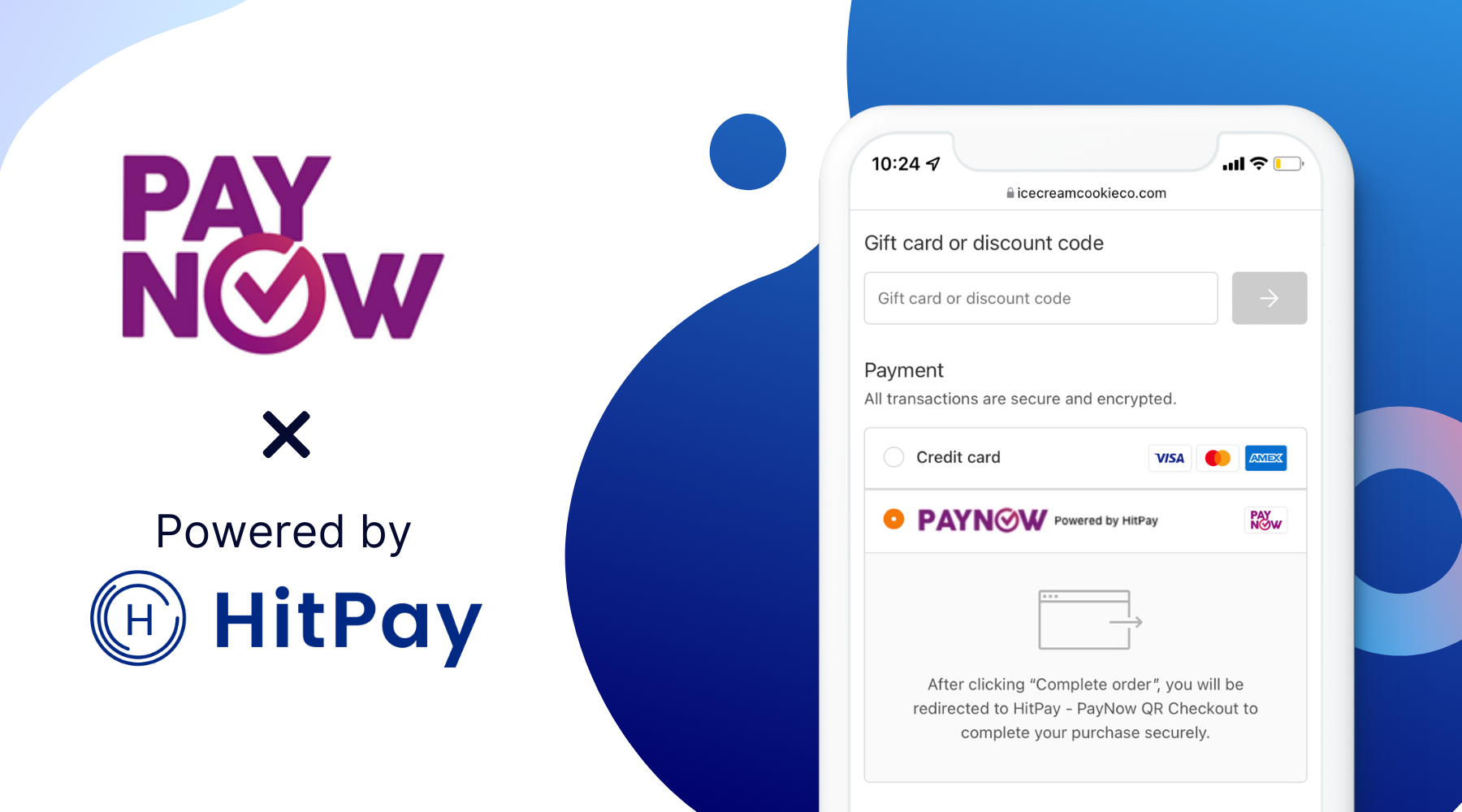 Image showing PayNow Singapore and Powered by HitPay 