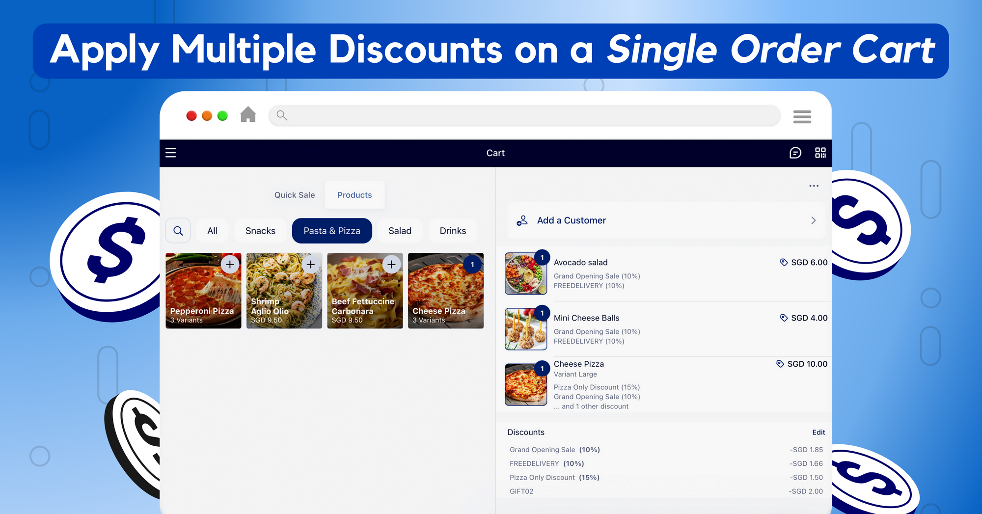 Customise and stack multiple discounts in a single order – HitPay POS