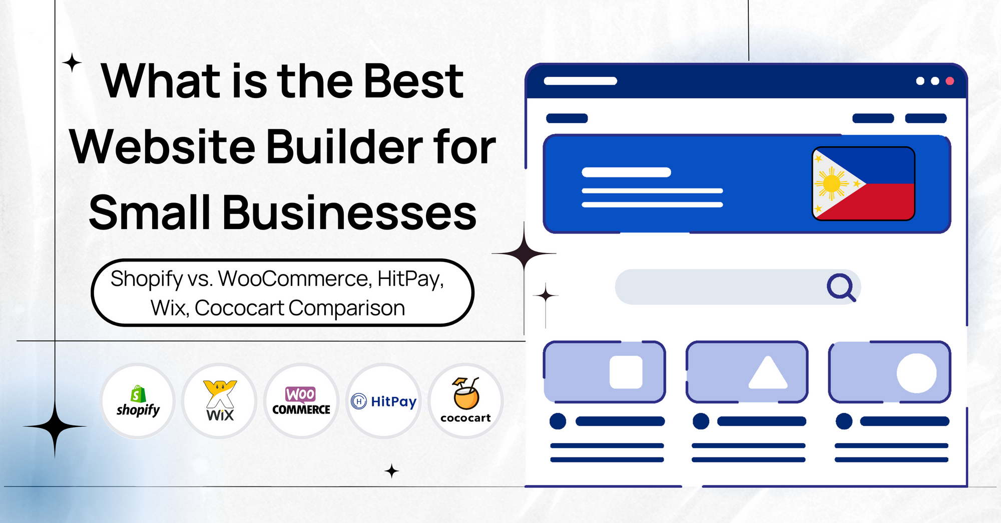 What is the Best Website Builder in the Philippines for Small Businesses: Shopify vs. WooCommerce, HitPay, Wix, Cococart Comparison