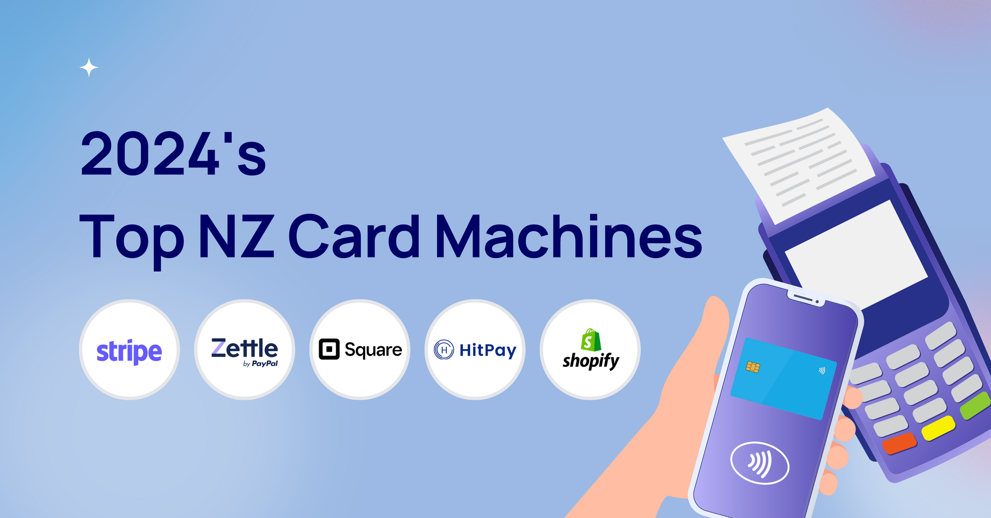 2024's Top NZ Card Machines: Stripe, Zettle, Square, HitPay, Shopify