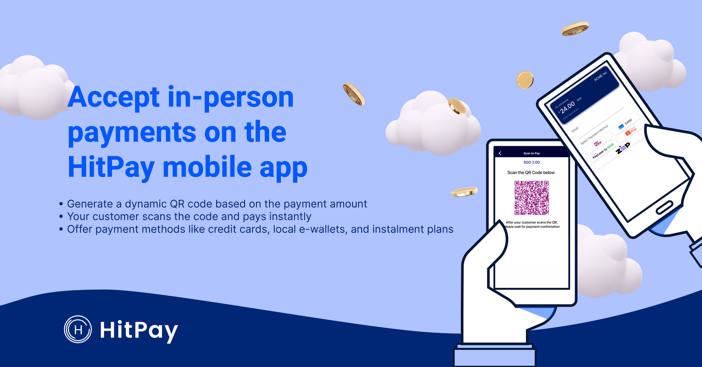 Enjoy easier inperson payments with HitPay Scan to Pay